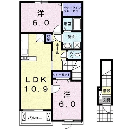 【エスペール２１　吉野Ｃの間取り】