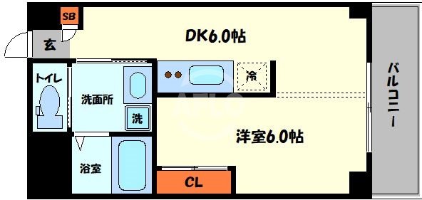 23レジデンス阿倍野の間取り