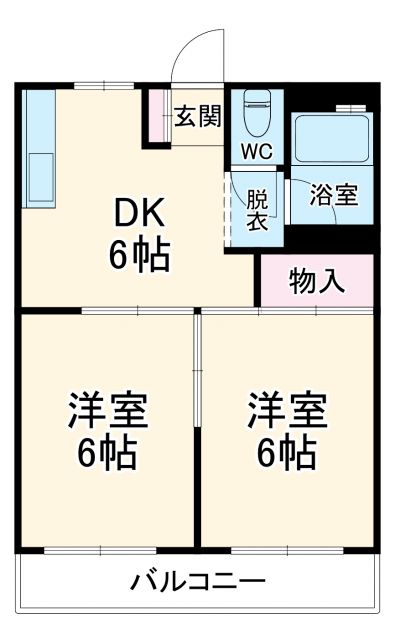 川口市芝樋ノ爪のマンションの間取り