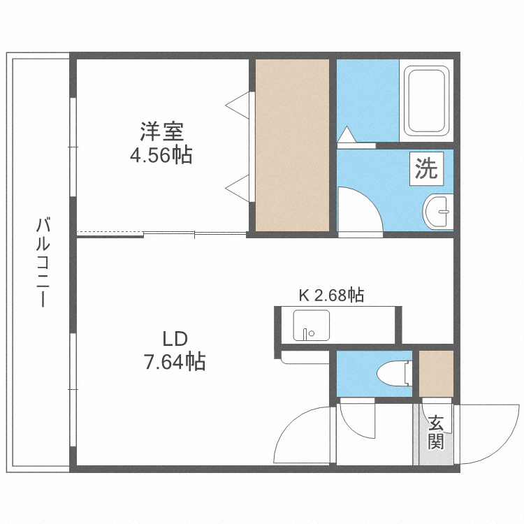 somnium宮の沢(ソミューム)の間取り