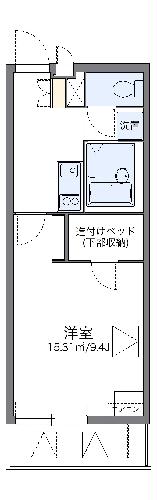 レオパレスルームス北越の間取り