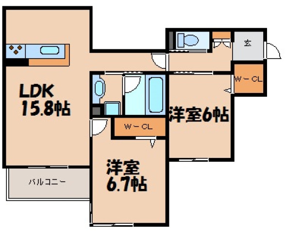 ファミールMNKの間取り