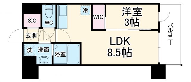 アドバンス江坂東デパールの間取り