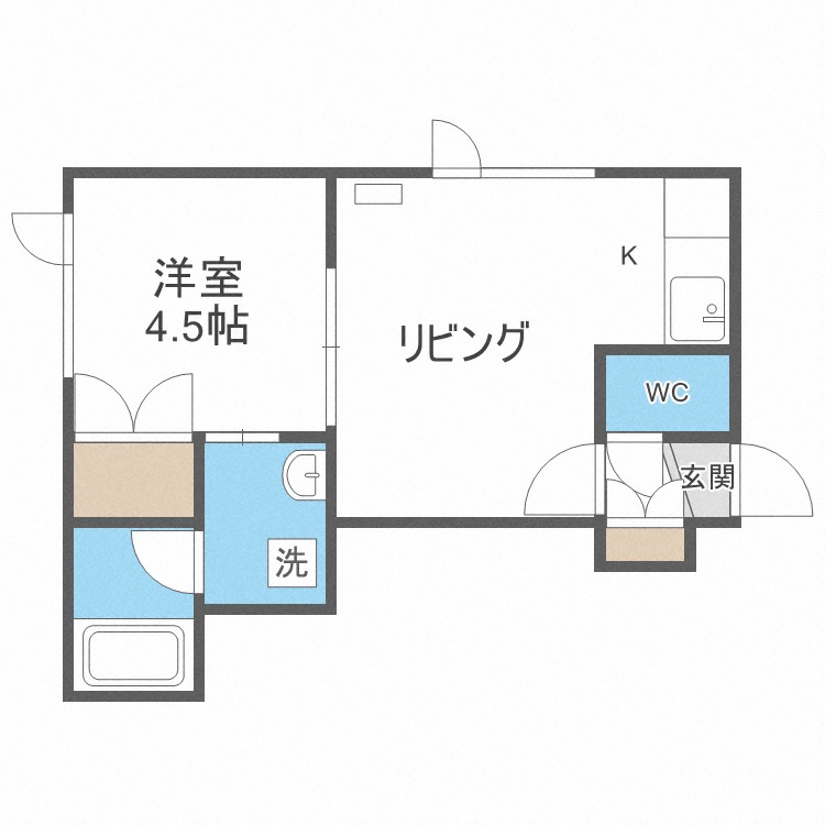 サンコートイナホの間取り