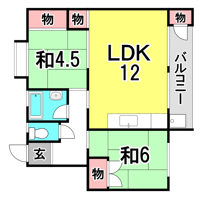 鈴が台E棟の間取り