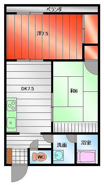 サザンポート京町の間取り