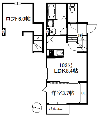 アイリスサンタ久留米の間取り