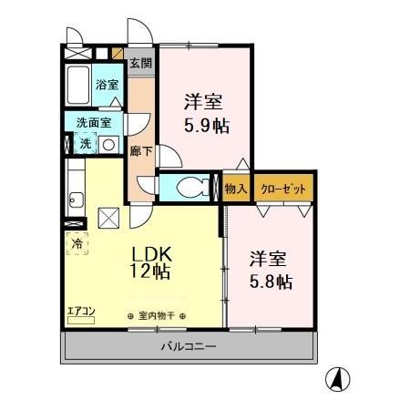 グレースヒルズIIの間取り