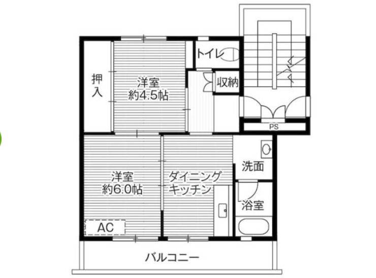 ビレッジハウス すさみ 1号棟の間取り