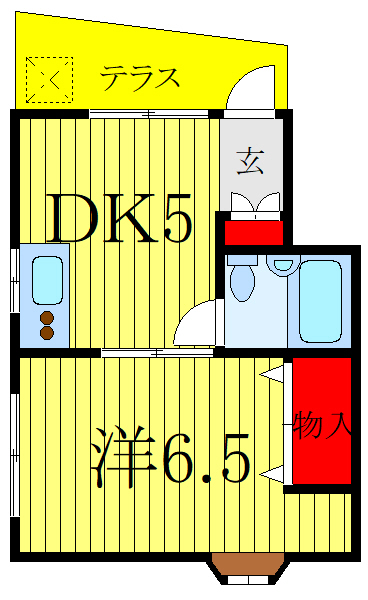 白川ハイツの間取り