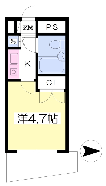 横浜市金沢区片吹のマンションの間取り