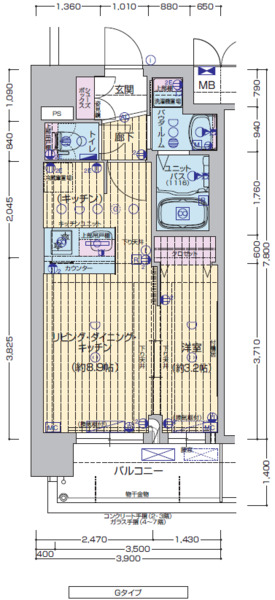 プレサンスTHE KYOTO 粋都の間取り