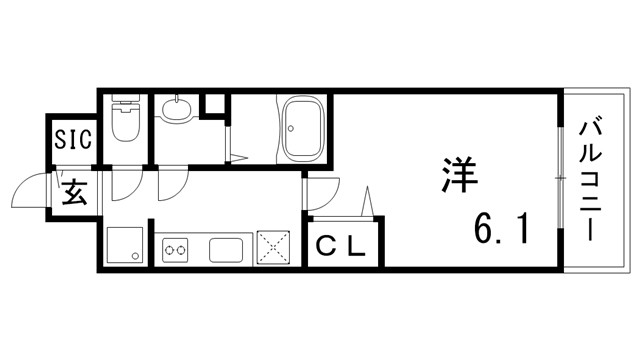 アドバンス神戸パーチェの間取り