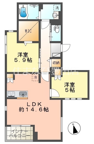 TH-Maison 豊田細谷町の間取り