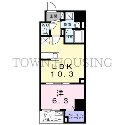 目黒区大橋のマンションの間取り