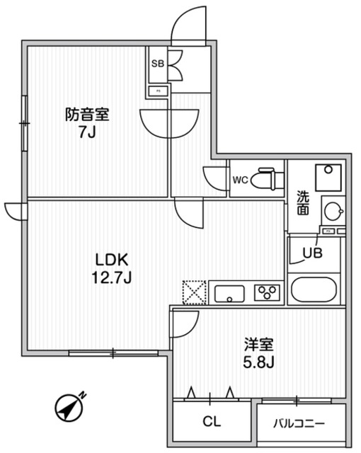 ルミナス練馬の間取り