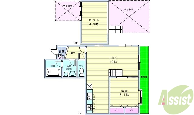 【タウンコート豊島の間取り】