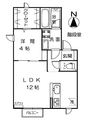 ウィングコート横田の間取り