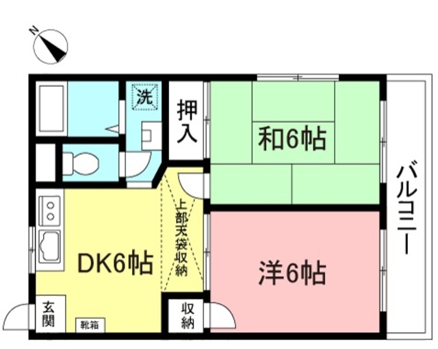 武蔵野市中町のマンションの間取り