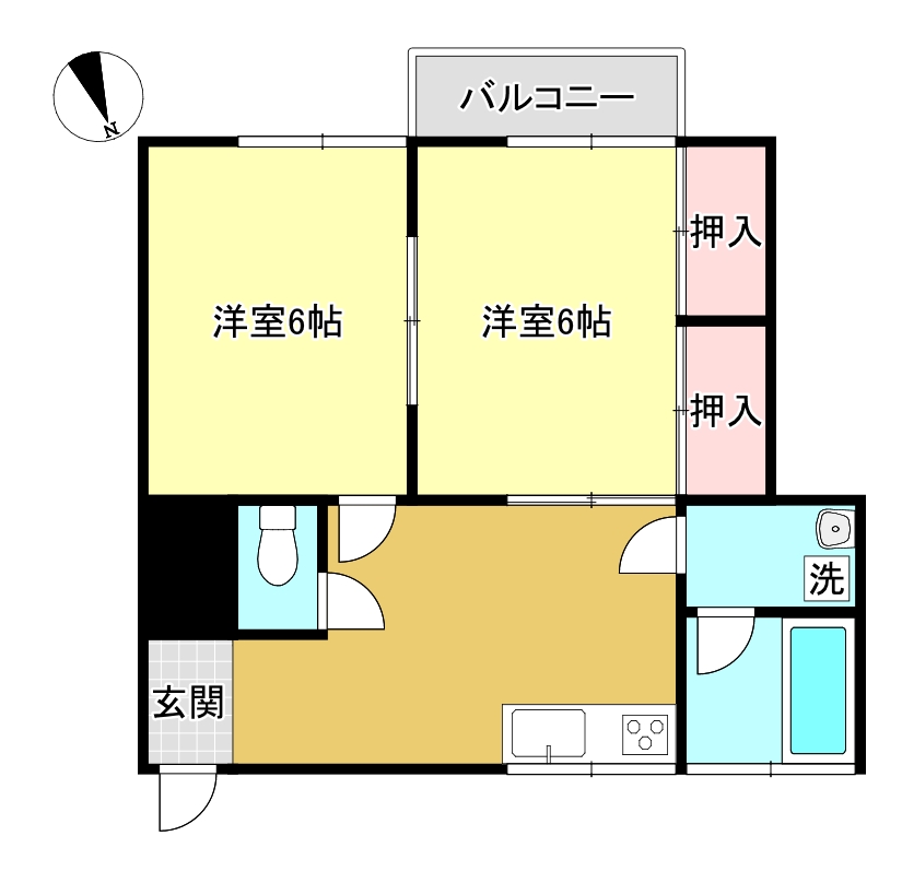 出雲ハイツの間取り