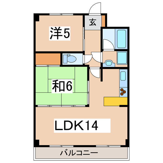 メッセ・イワノ１号館の間取り