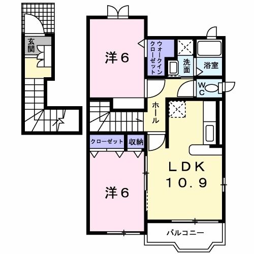 クレストール梶山IIの間取り