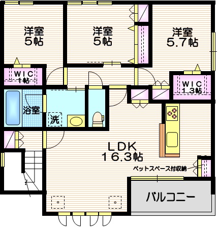 仮称　久が原５丁目メゾンの間取り