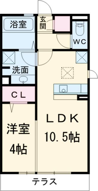 海部郡蟹江町今西のアパートの間取り