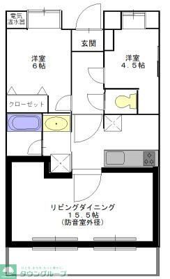 世田谷区瀬田のマンションの間取り