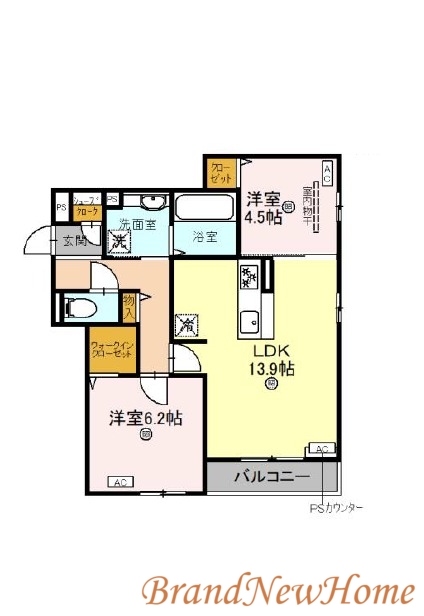 堺市堺区五月町のアパートの間取り