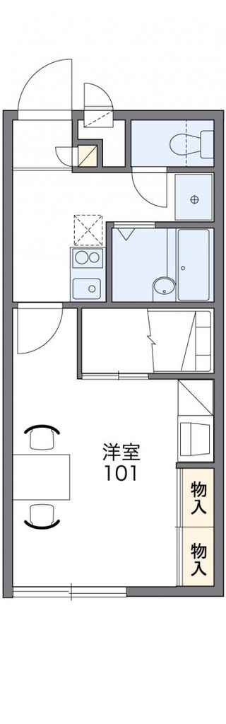 大里郡寄居町大字寄居のアパートの間取り