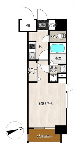 レジスタ大塚西の間取り