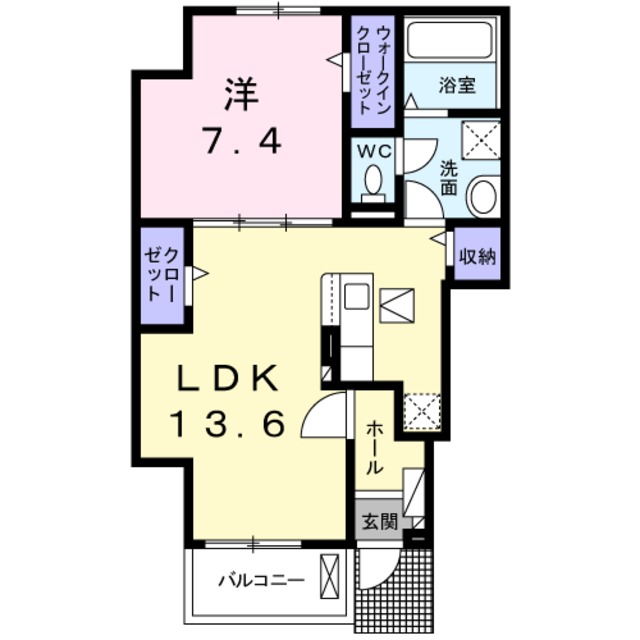 クレメント中今里の間取り