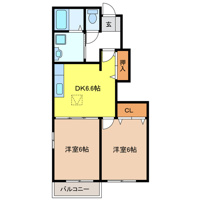 エルカーサＡの間取り