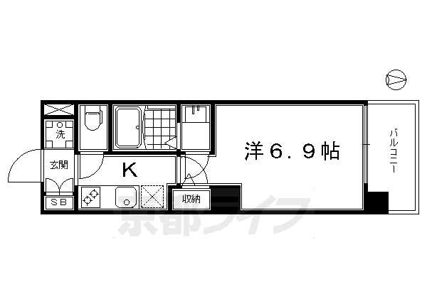 アクアプレイス京都洛南IIの間取り