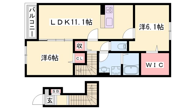 アイリス・KIIIの間取り