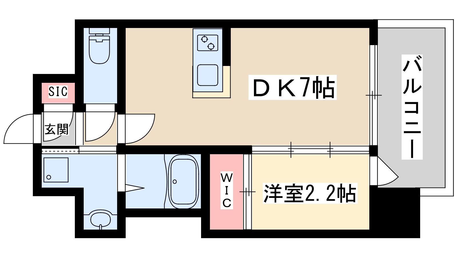 セレニテ十三ミラクの間取り