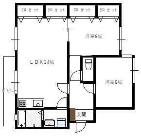 ハイムウッズの間取り