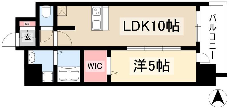 プレサンス大須観音駅前の間取り