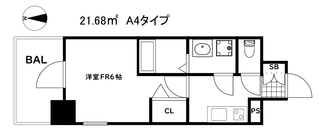 エスリード神戸兵庫駅ミッドポートの間取り