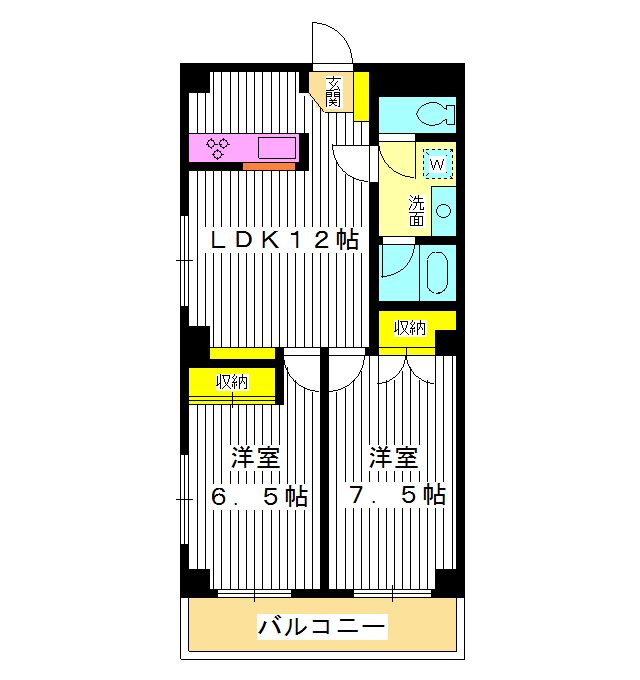 練馬区桜台のマンションの間取り