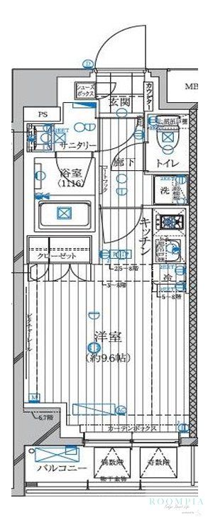 レガリス高田馬場IIの間取り