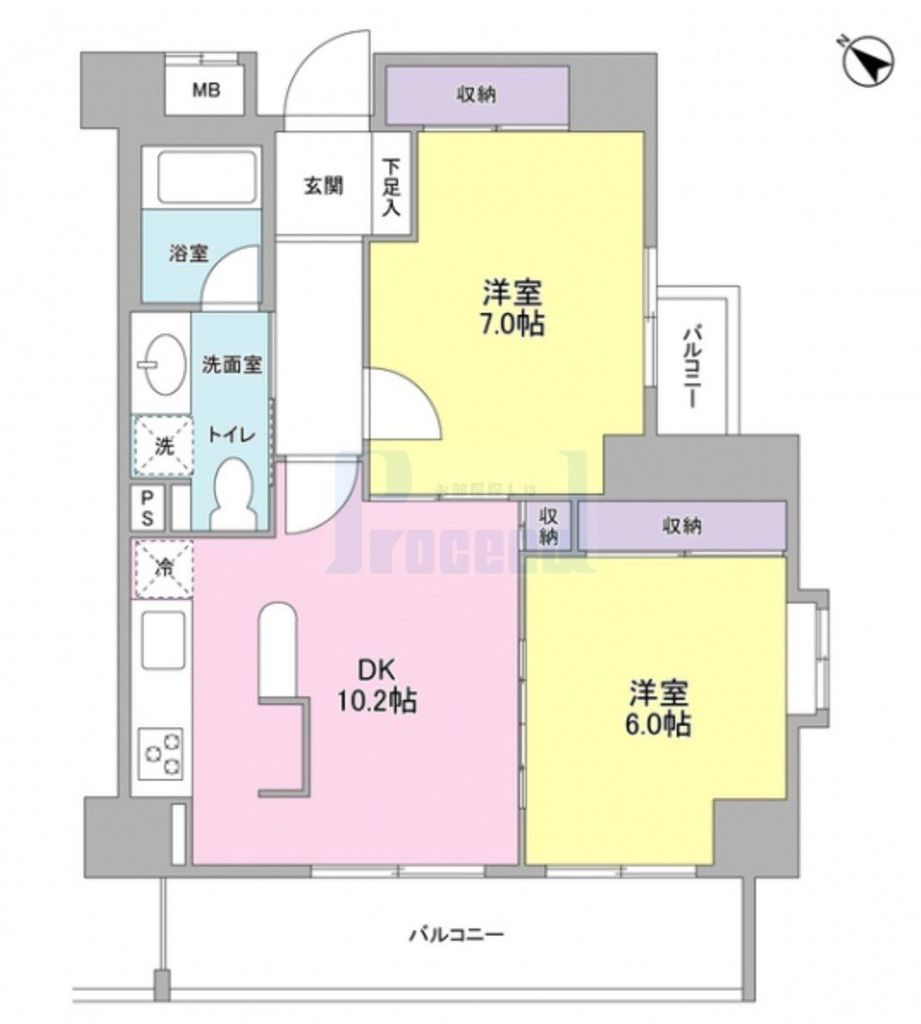 プロスペクト西巣鴨の間取り