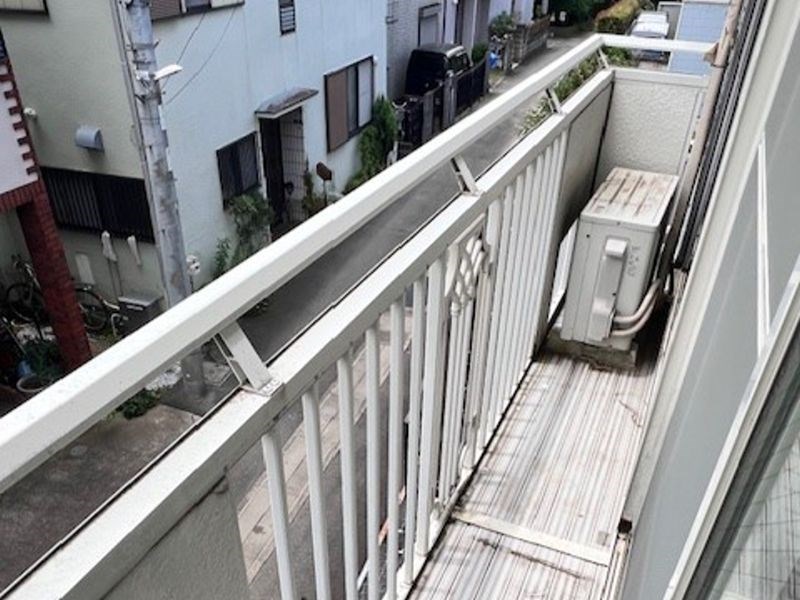 バルコニー　日当りの良い南面ベランダ