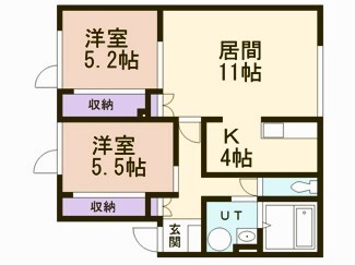 ベルン桜木の間取り