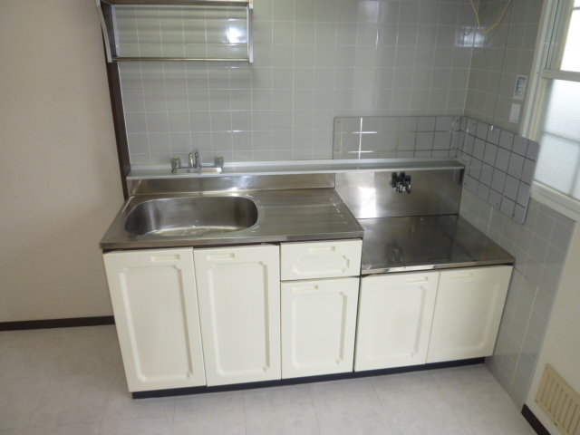 キッチン　ガスコンロ設置可能