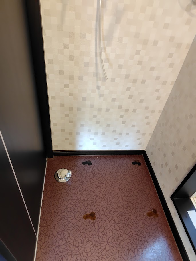 収納　室内洗濯機置き場