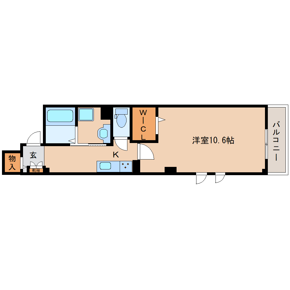 奈良市大宮町のマンションの間取り