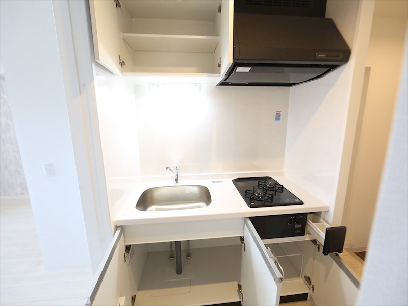 キッチン　システムキッチン（ガス2口コンロ付）