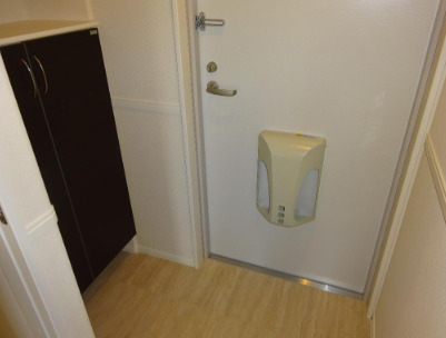 玄関　収納もある玄関です